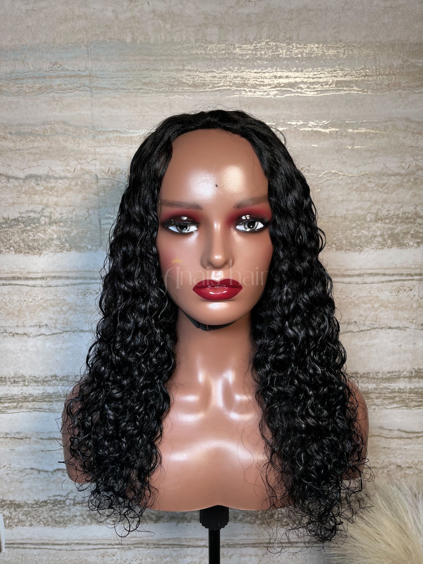 Waterwave Half Wig, Flip Over Wig, 3 IN 1