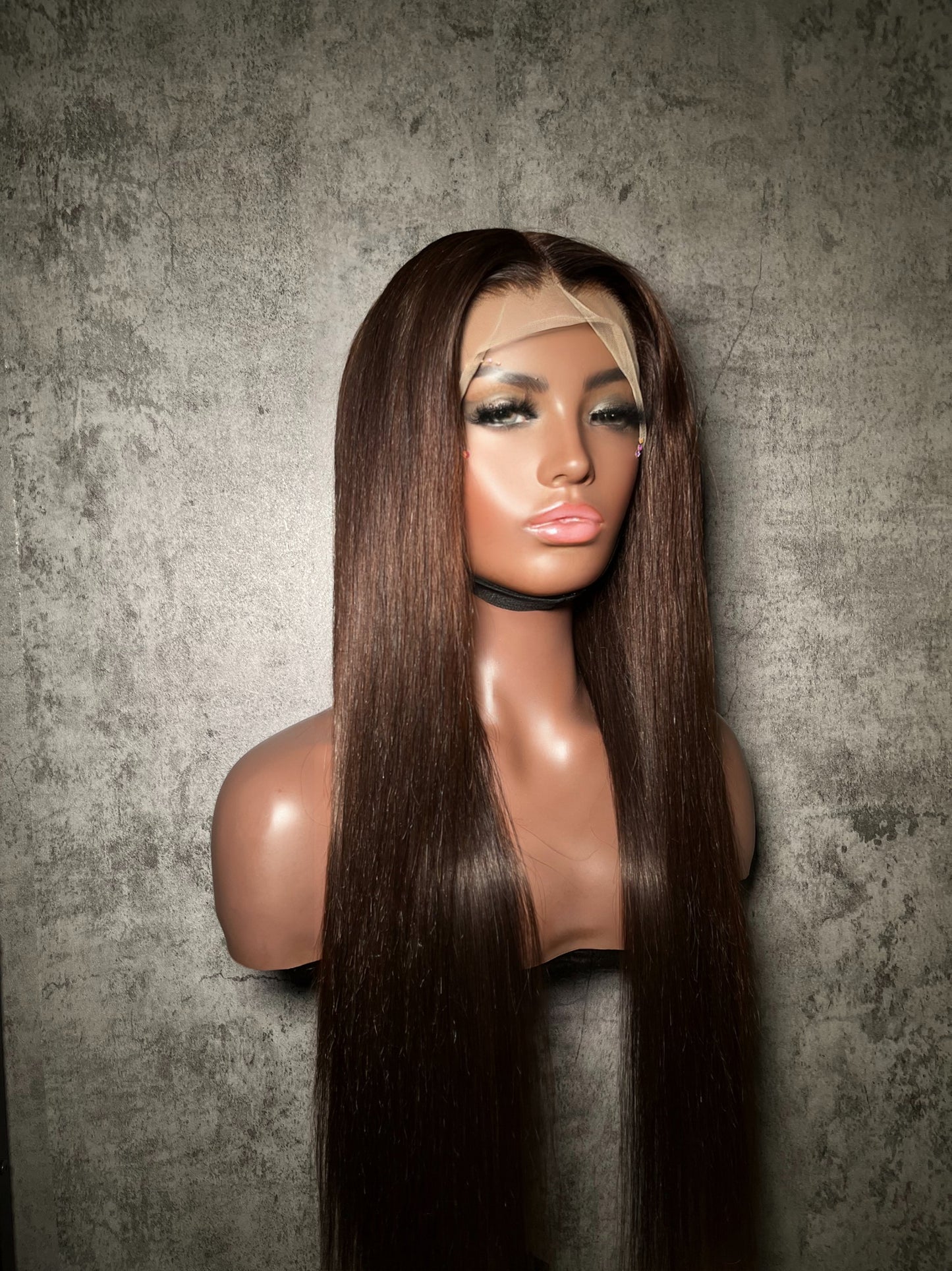 Dark Brown Straight Wig