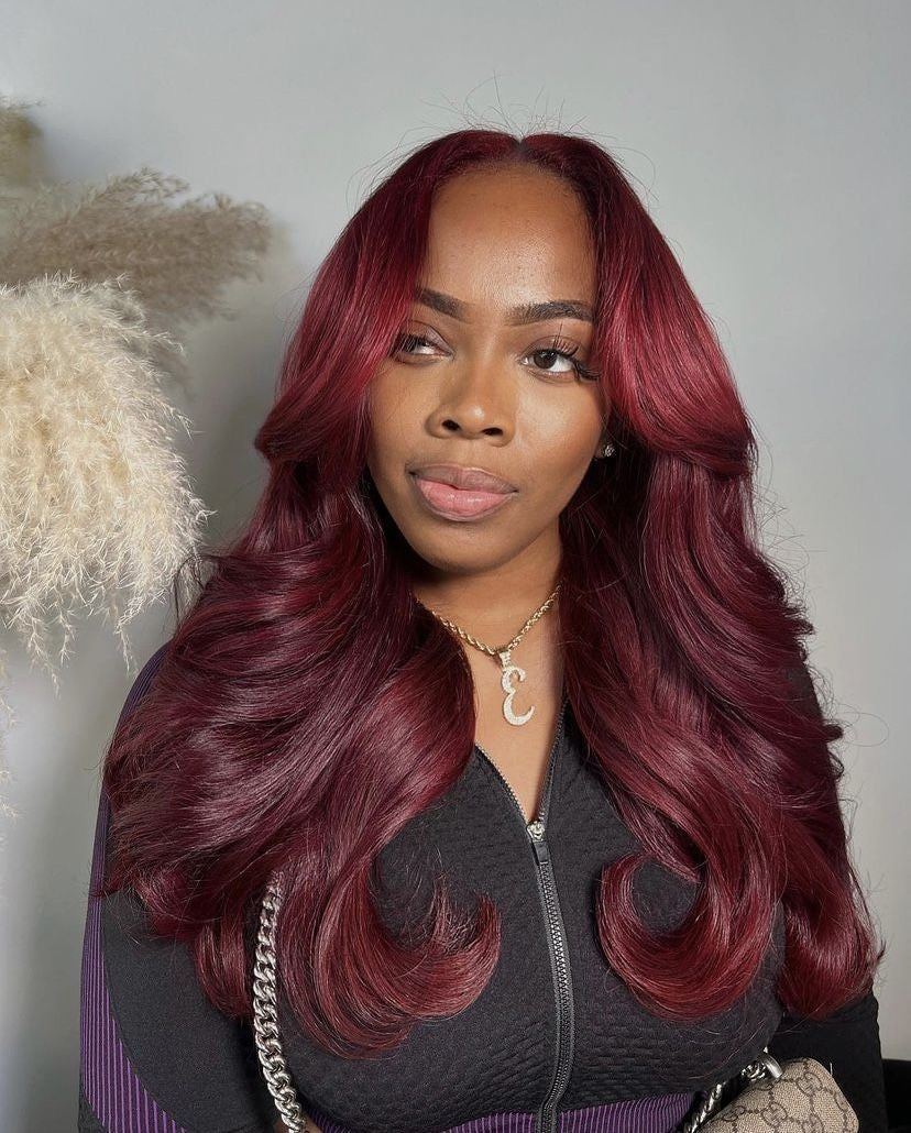 Burgundy Double Drawn Bodywave Bundles