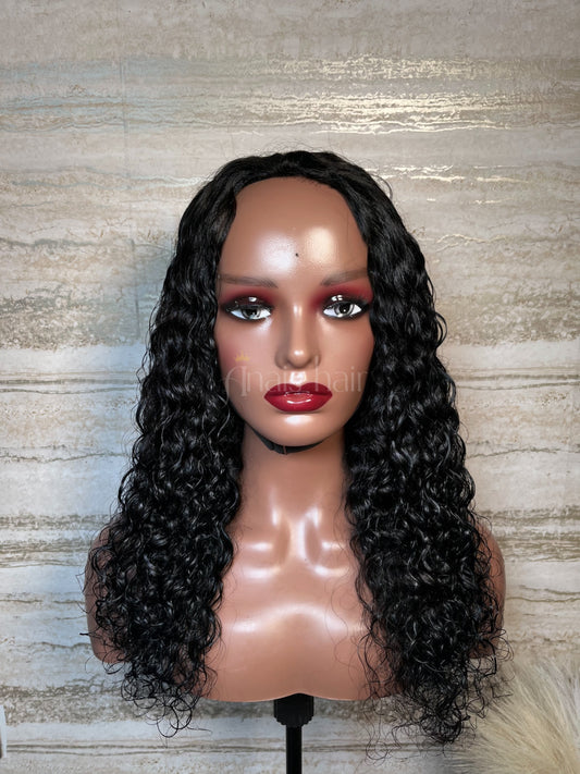 Half Wig | Waterwave Flip Over Wig, 3 IN 1 Glueless Quick Install