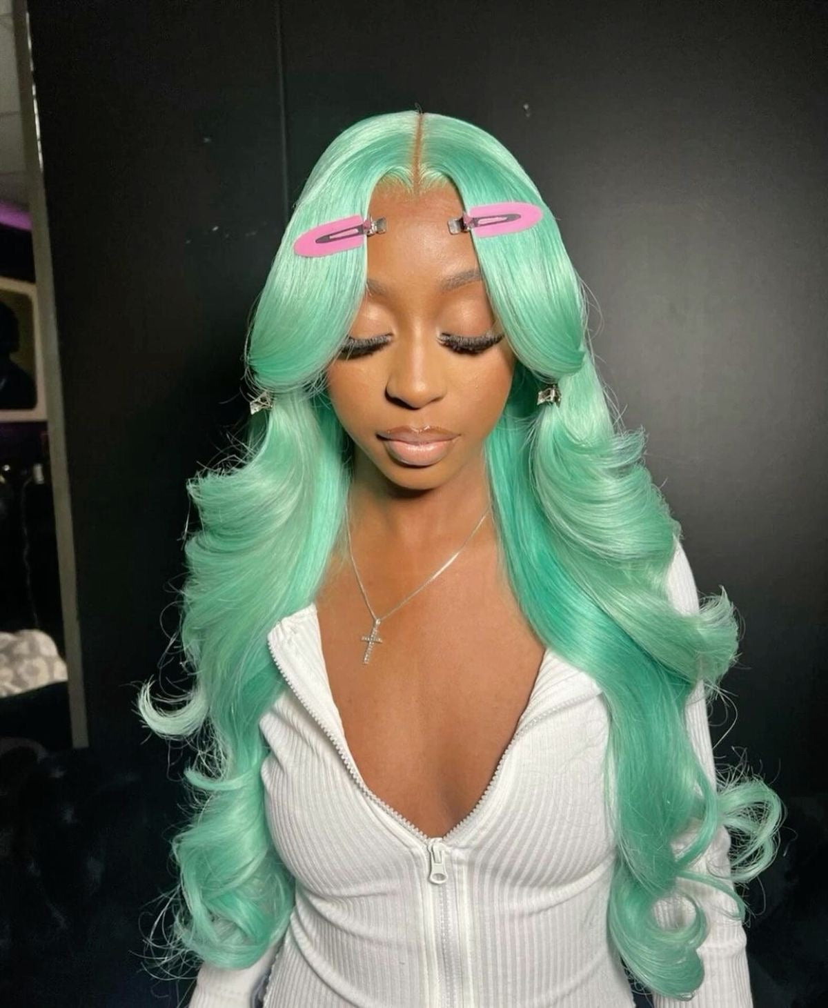 Mint Human Hair Full Lace