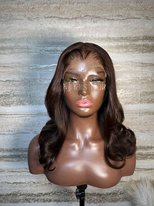 Glue-less Dark Brown Bob