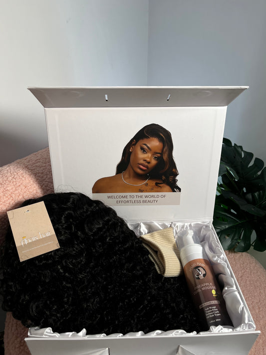 Burmese Half Wig, Flip Over Wig, 3 IN 1