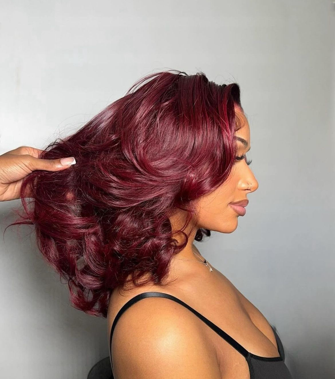 Ombré Burgundy Bodywave