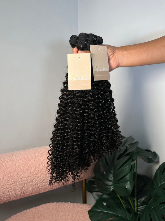 Kinky Curly Double Drawn Bundles