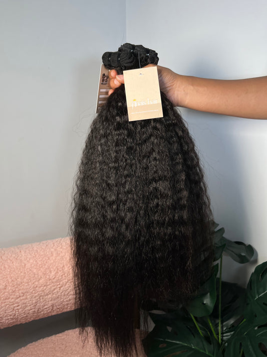 Kinky Straight Double Drawn Bundles