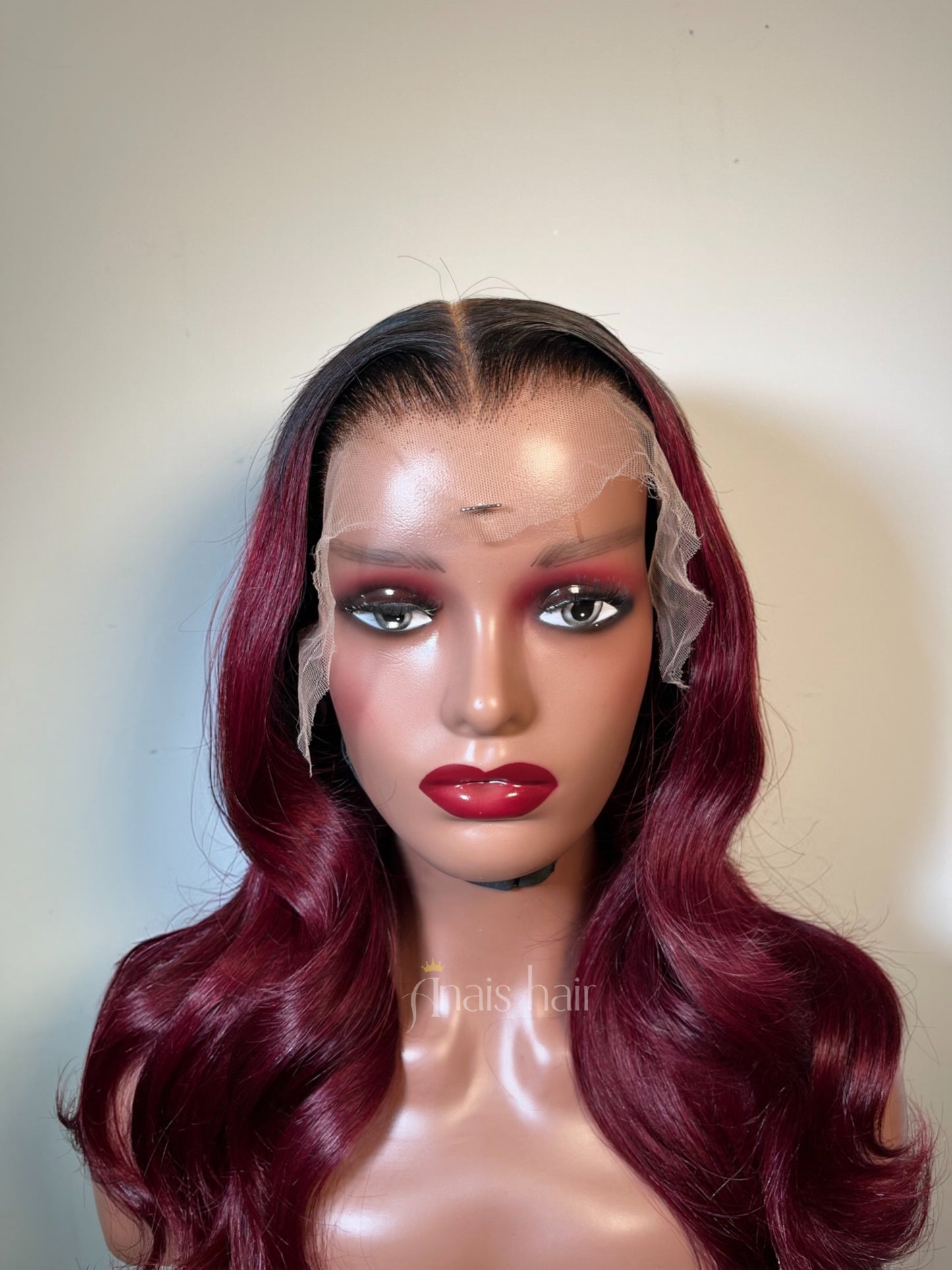 Ombré Burgundy Bodywave